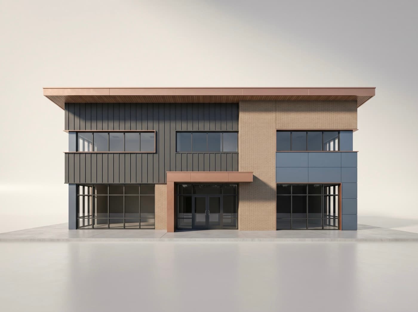 Commercial Roof — front view