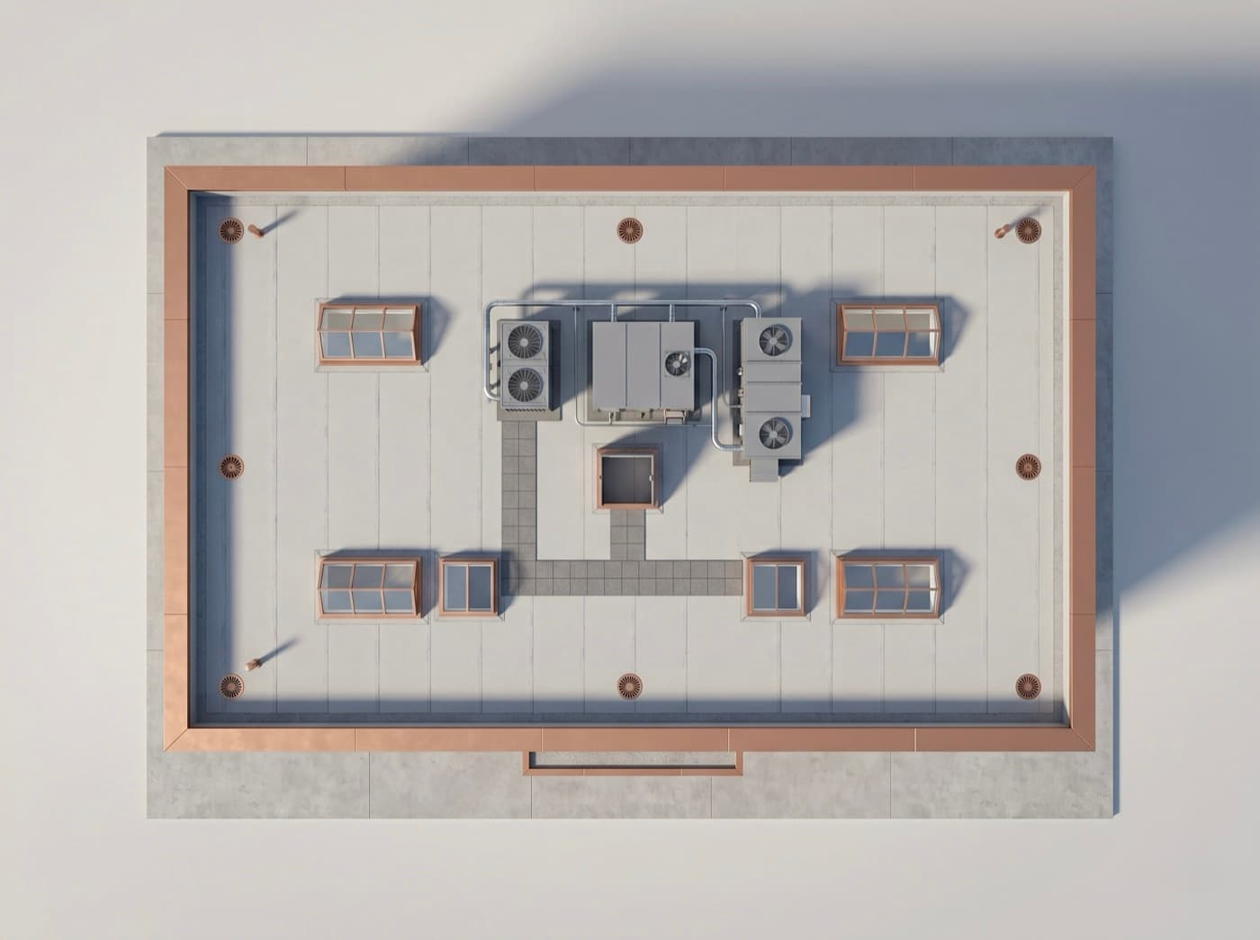Commercial Roof — roof view