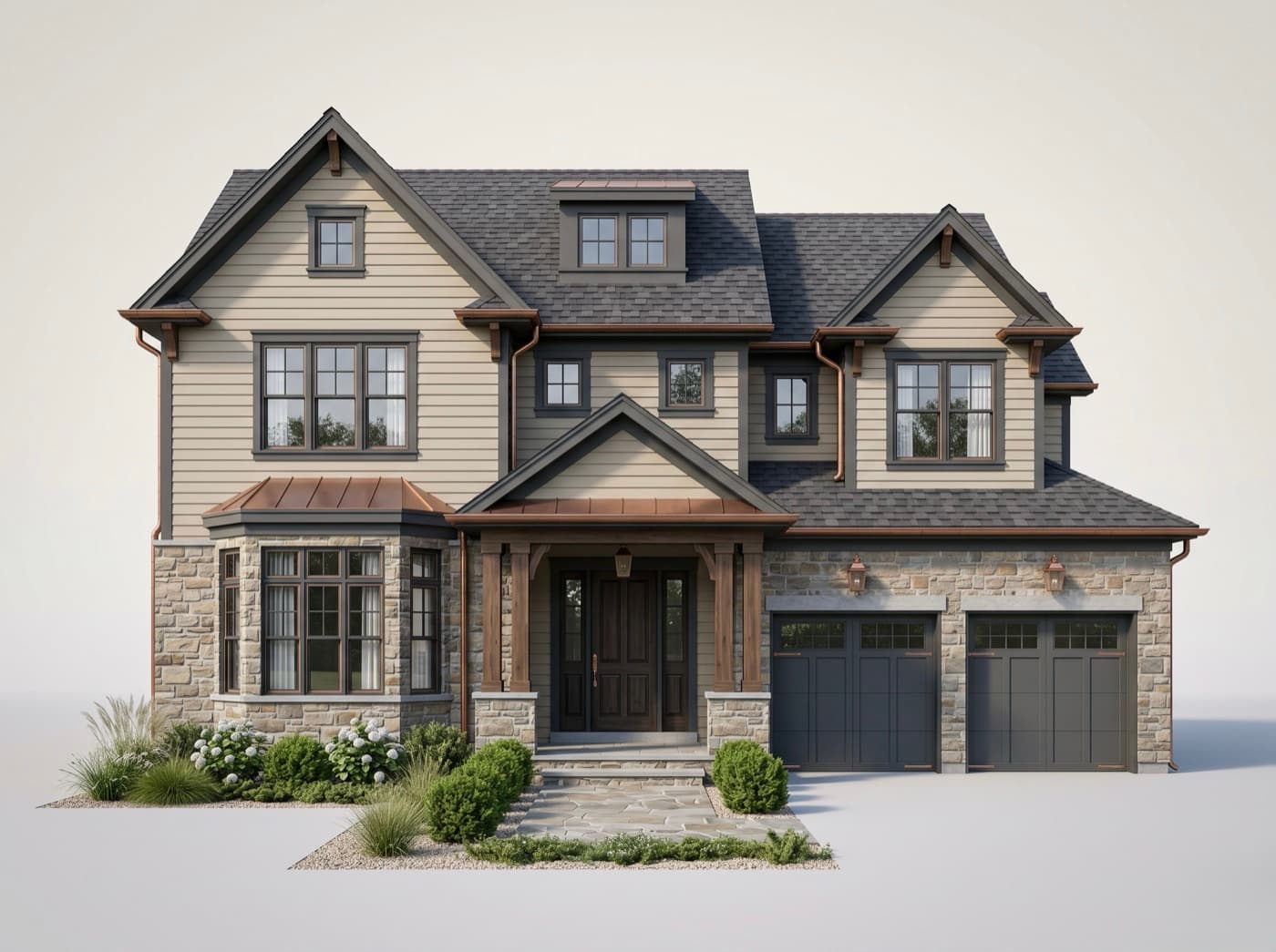 Residential Roof — front view